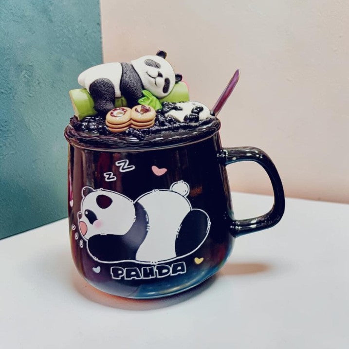 Cute Panda Ceramic Coffee Mug | Premium Printed Tea & Coffee Cup | Gift Mug for Panda Lovers