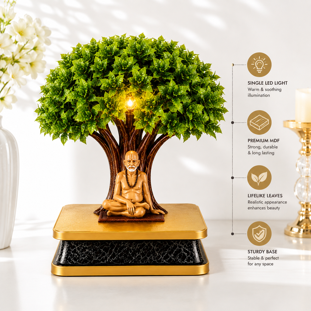 17 Inch LED TREE WITH SWAMI SAMARTH MURTI