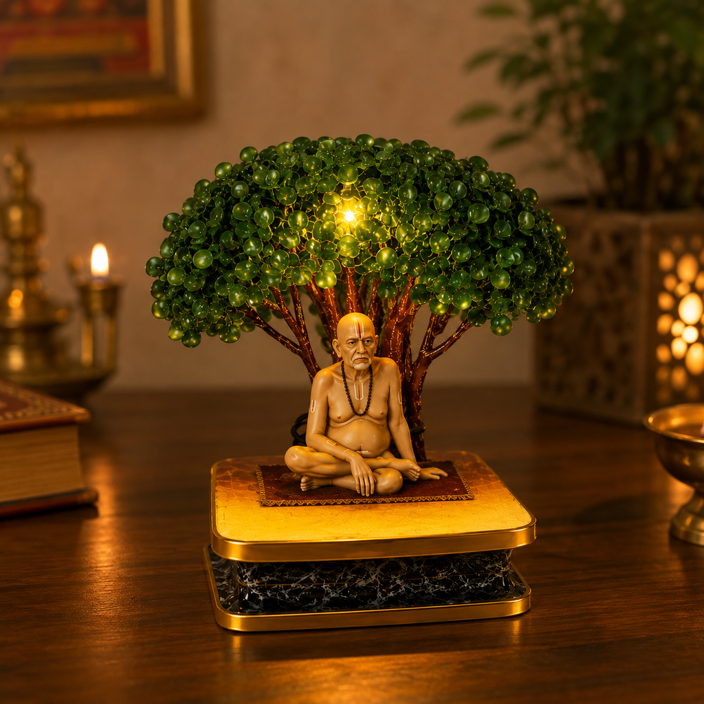 9 inch LED Tree With SWAMI SAMARTH Murti