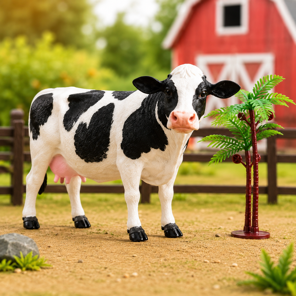 Animal Farm Cow Toy Set: Ignite Imagination and Learning