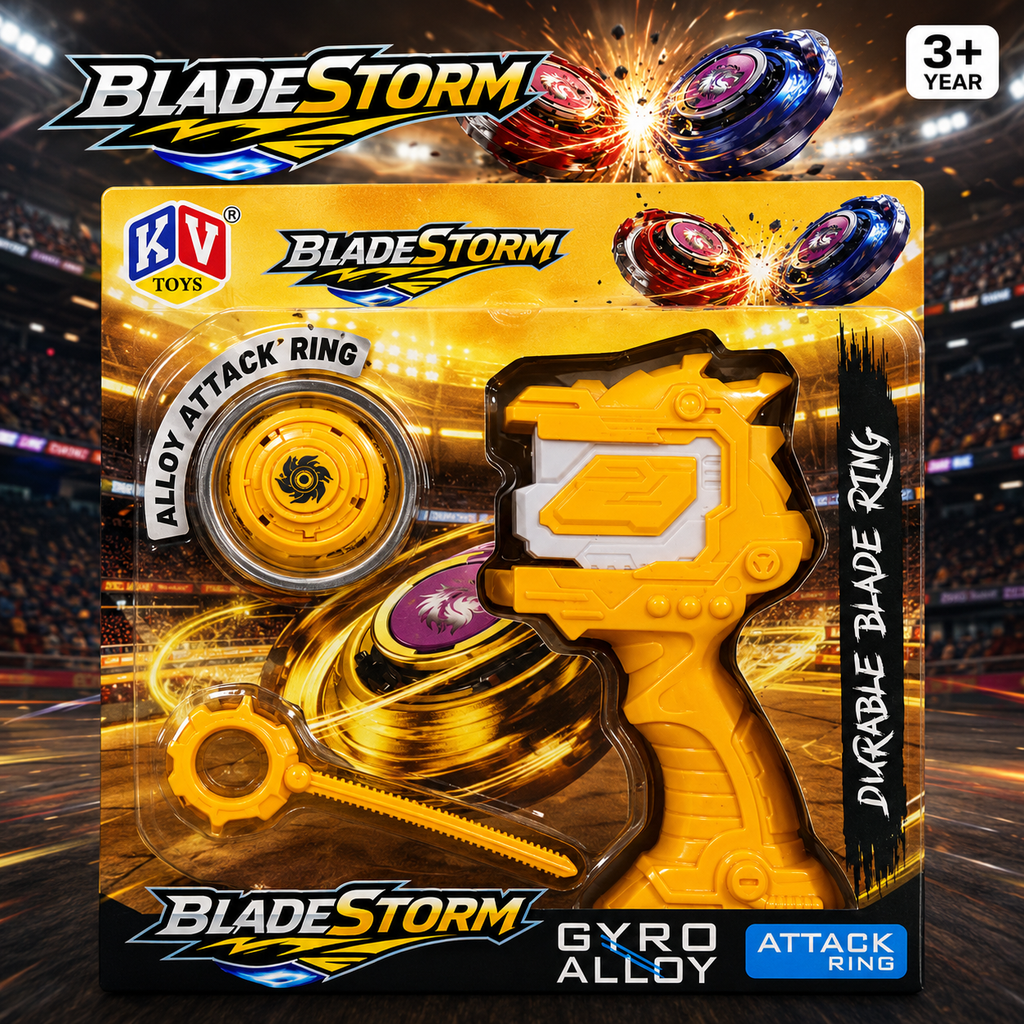 Unleash Thrilling Adventures with the BladeStorm Gyro Attack Ring Launcher Toy for Kids 3+