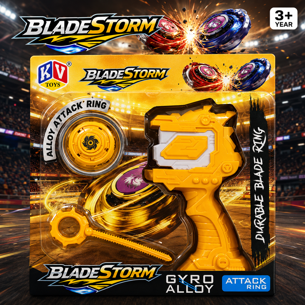 Unleash Thrilling Adventures with the BladeStorm Gyro Attack Ring Launcher Toy for Kids 3+