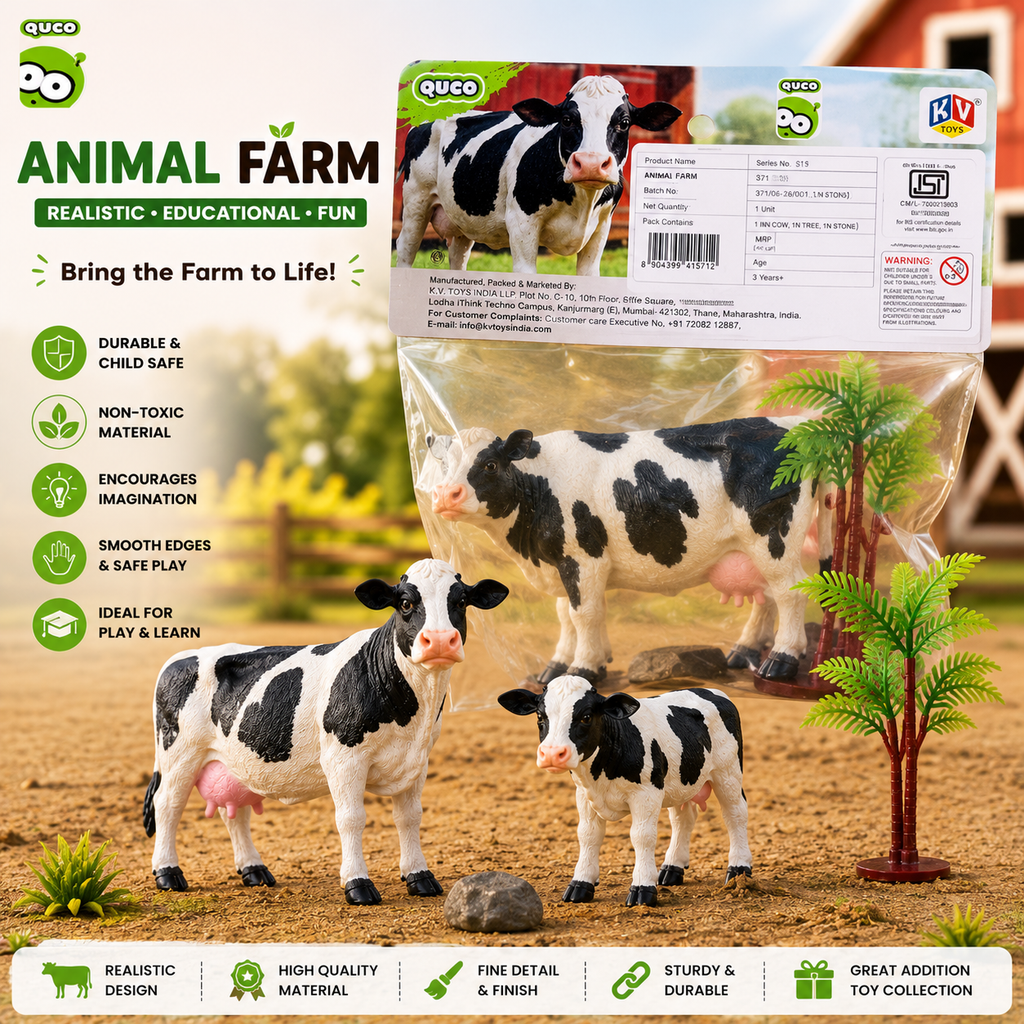 Animal Farm Cow Toy Set: Ignite Imagination and Learning
