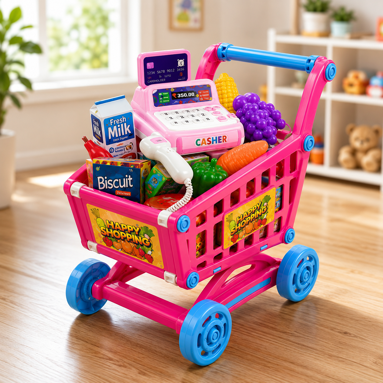 Kids Shopping Cart Toy Set | Engage Their Imagination with a Fun Supermarket Experience