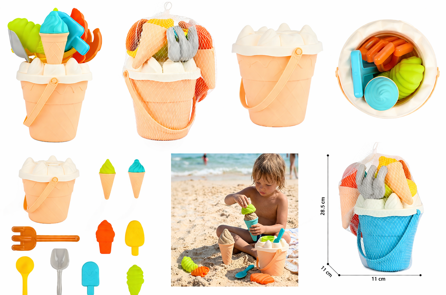 Ultimate Beach Sand Toy Set for Kids – Bucket, Shovel, Rake & Moulds for Outdoor Fun