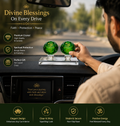 Premium Crystal Islamic Car Dashboard Showpiece | Elegant Spiritual Car Decor & Gift